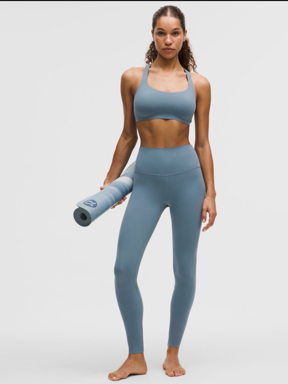 96. Lululemon NWT Align High Rise Pant 25” Steel Blue